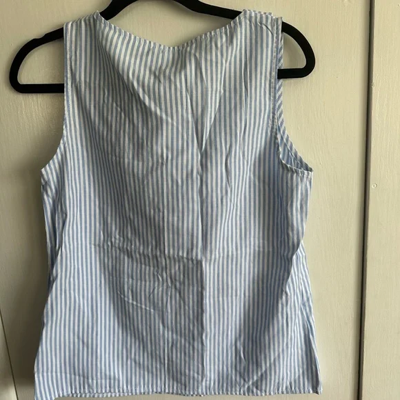 SHEIN Blue and White Striped Top - Picture 3 of 4